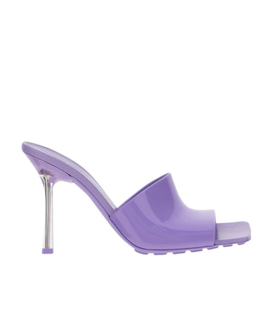 Bottega Veneta Lilac Pvc Stretch Mules In Purple