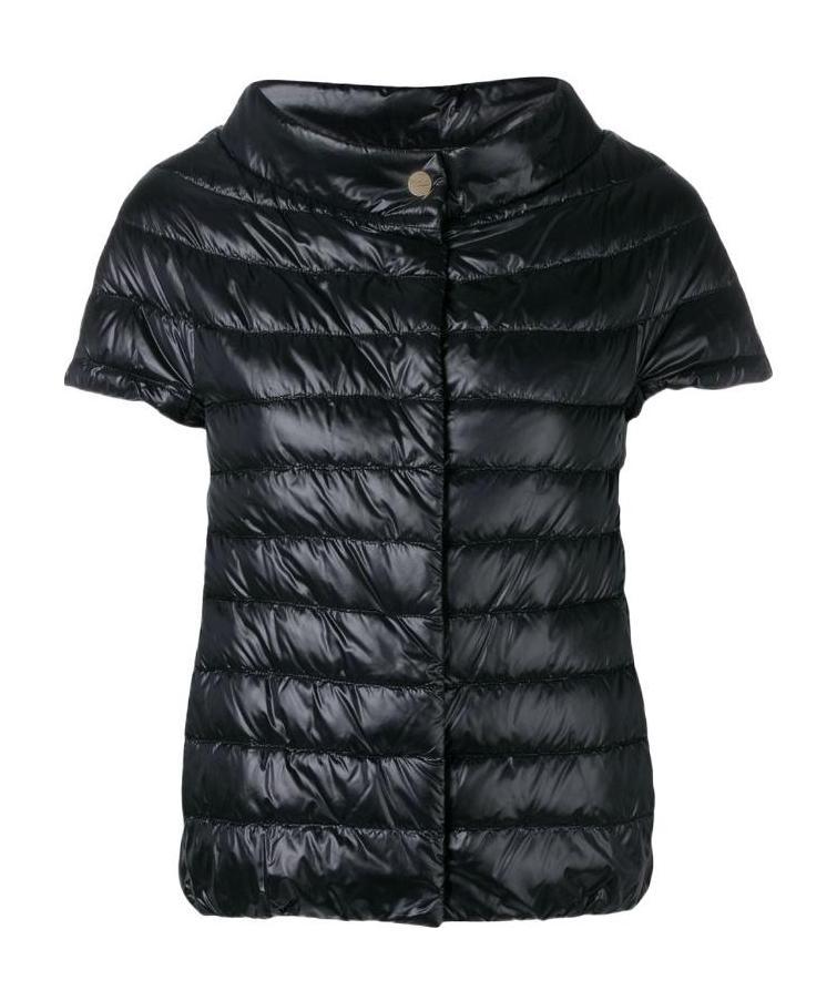 Shop Herno Greta Padded Jacket In Black