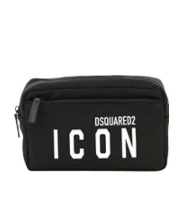 DSQUARED2 ICON-PRINT WASH BAG