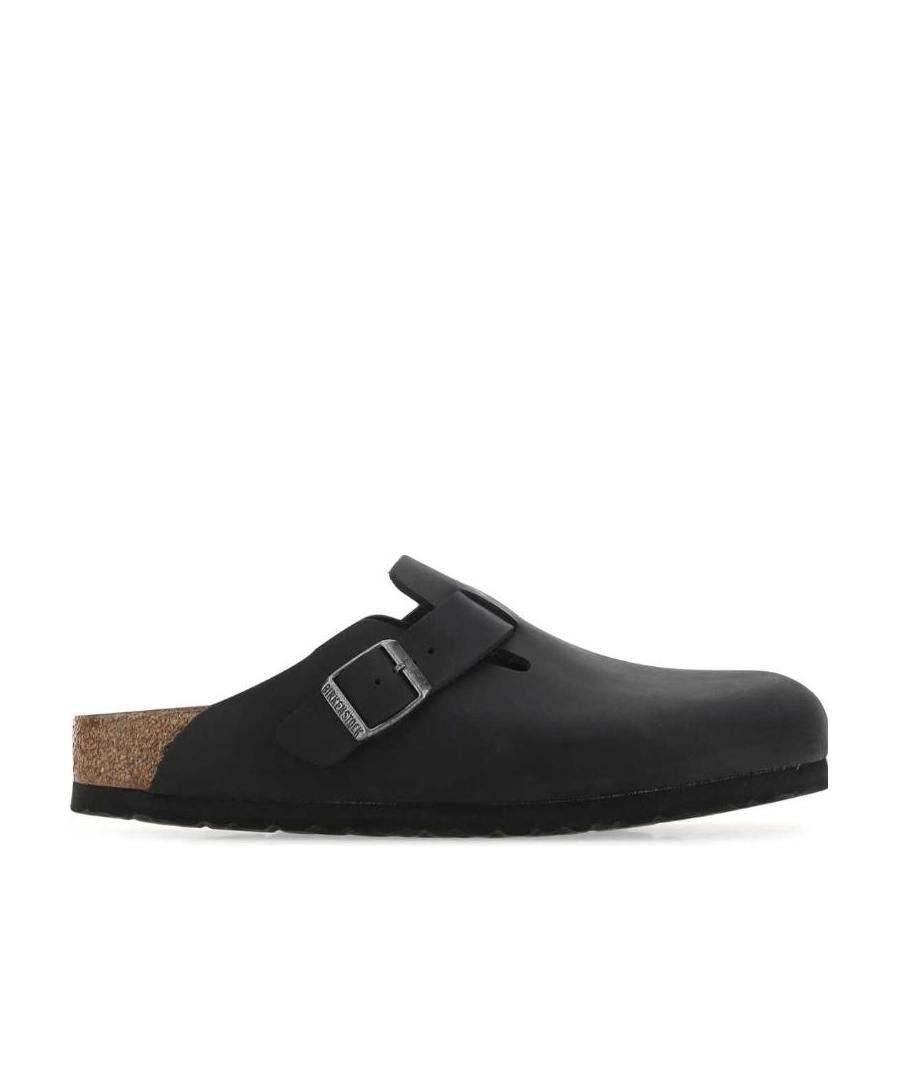 Birkenstock Boston Oiled Leather | Black In Black
