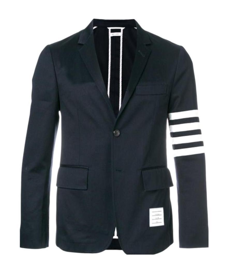 THOM BROWNE UNCONSTRUCTED 4-BAR SINGLE-BREASTED BLAZER