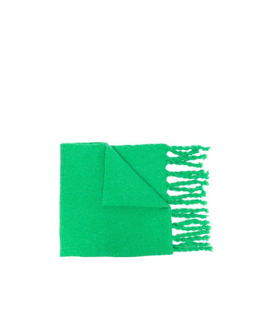 Ader Error Logo Patch Tassel Scarf In Green