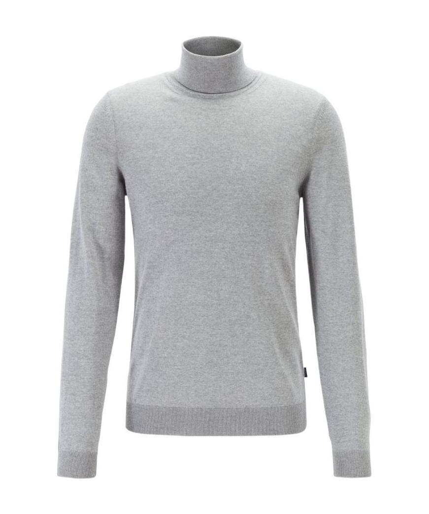 Hugo Boss Musso-p Turtleneck Sweater In Gray