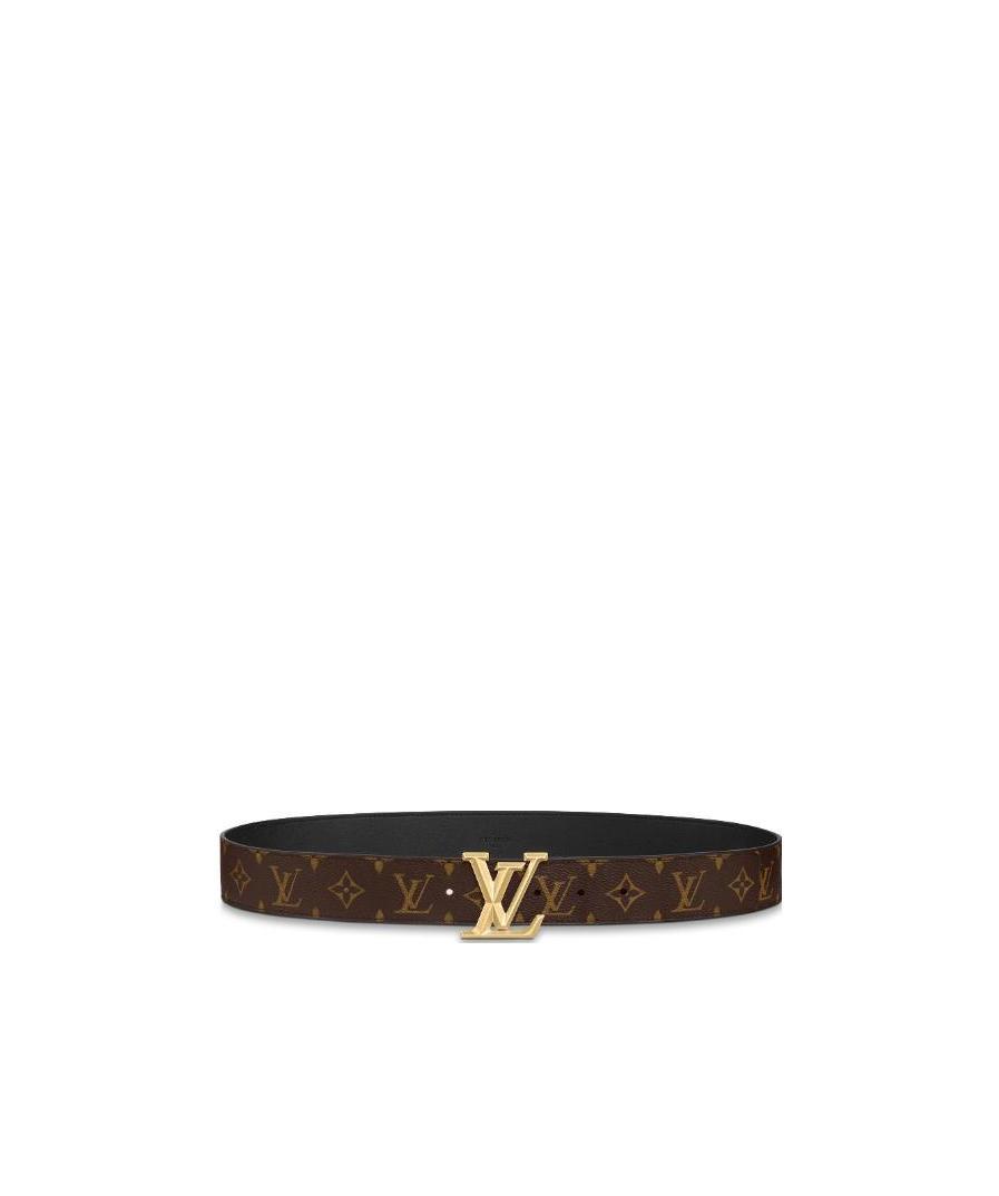 Pre-owned Louis Vuitton Pyramide 40mm Belt In Brown