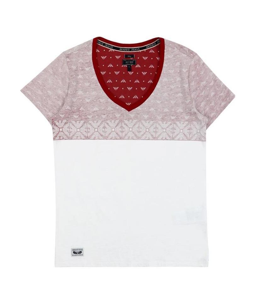 Armani Jeans Logo Short-sleeved T-shirt In White