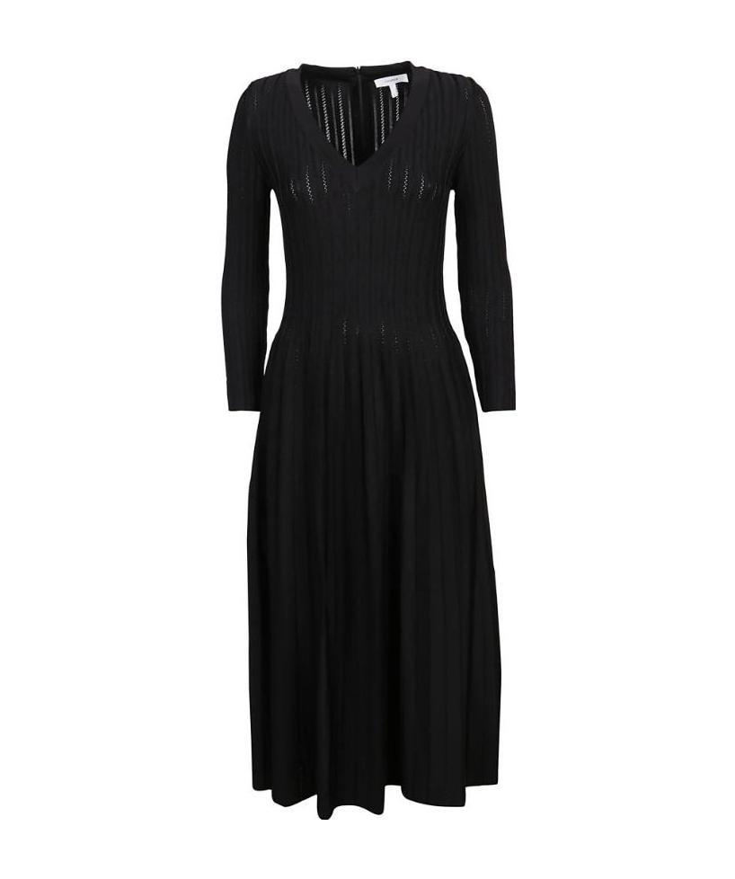 Barbara Casasola V-neck Dress In Black