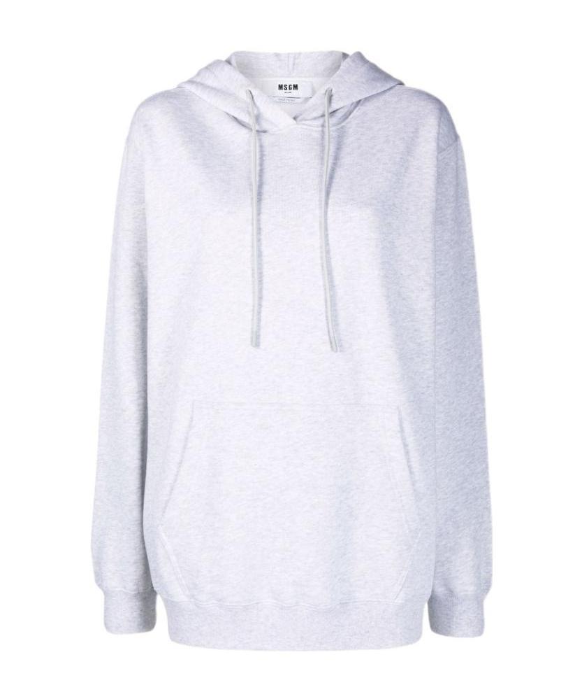 Msgm Logo-print Hoodie In White