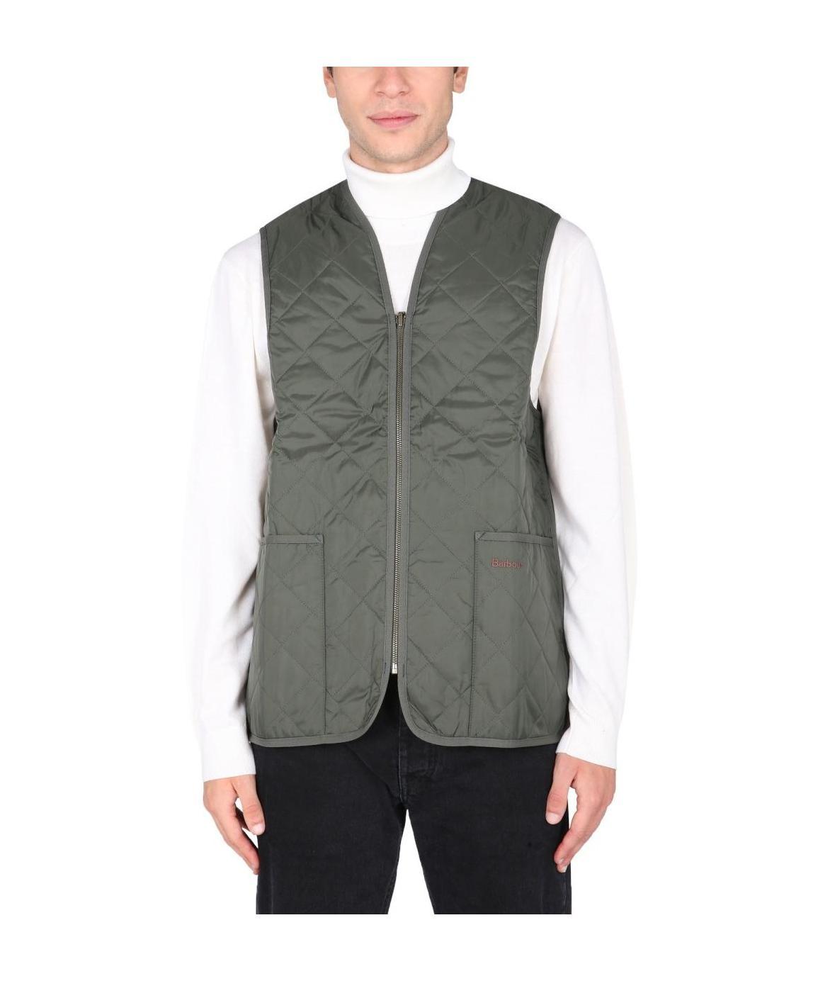 Barbour Reversible Checked Gilet In Gray