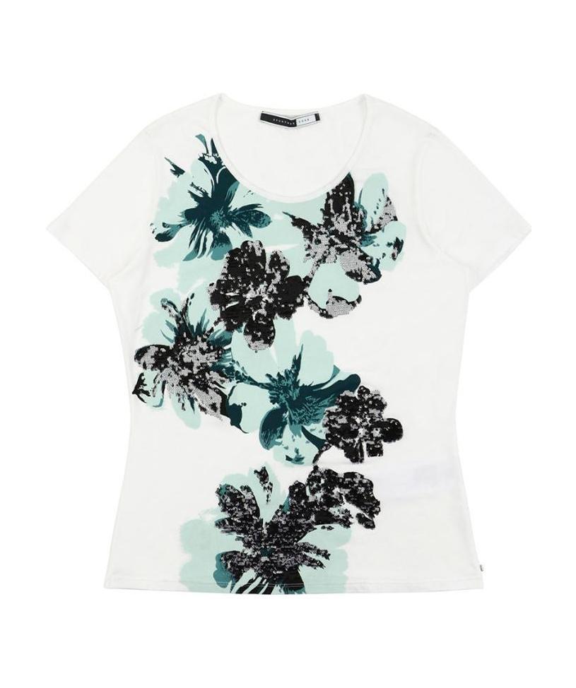 SPORTMAX T-SHIRT WITH ROUND NECK AND SHORT SLEEVES