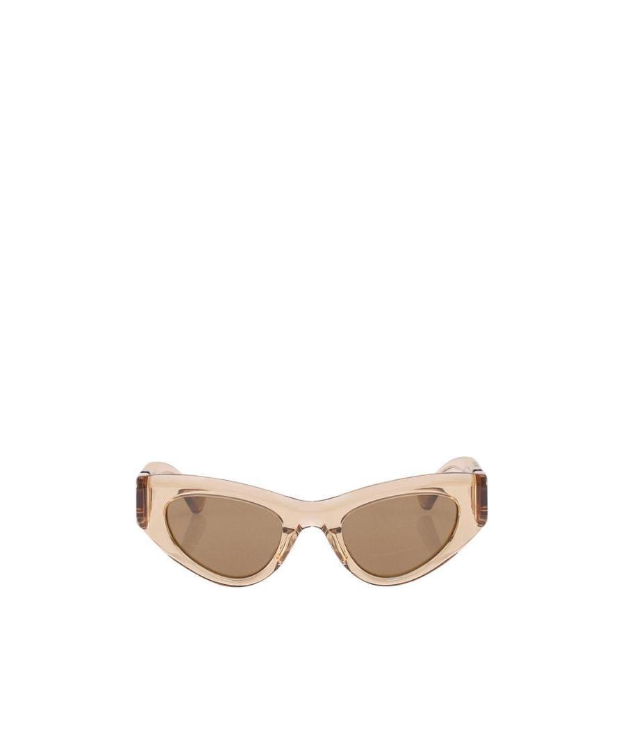 Bottega Veneta Angle Cat-eye Sunglasses In Brown