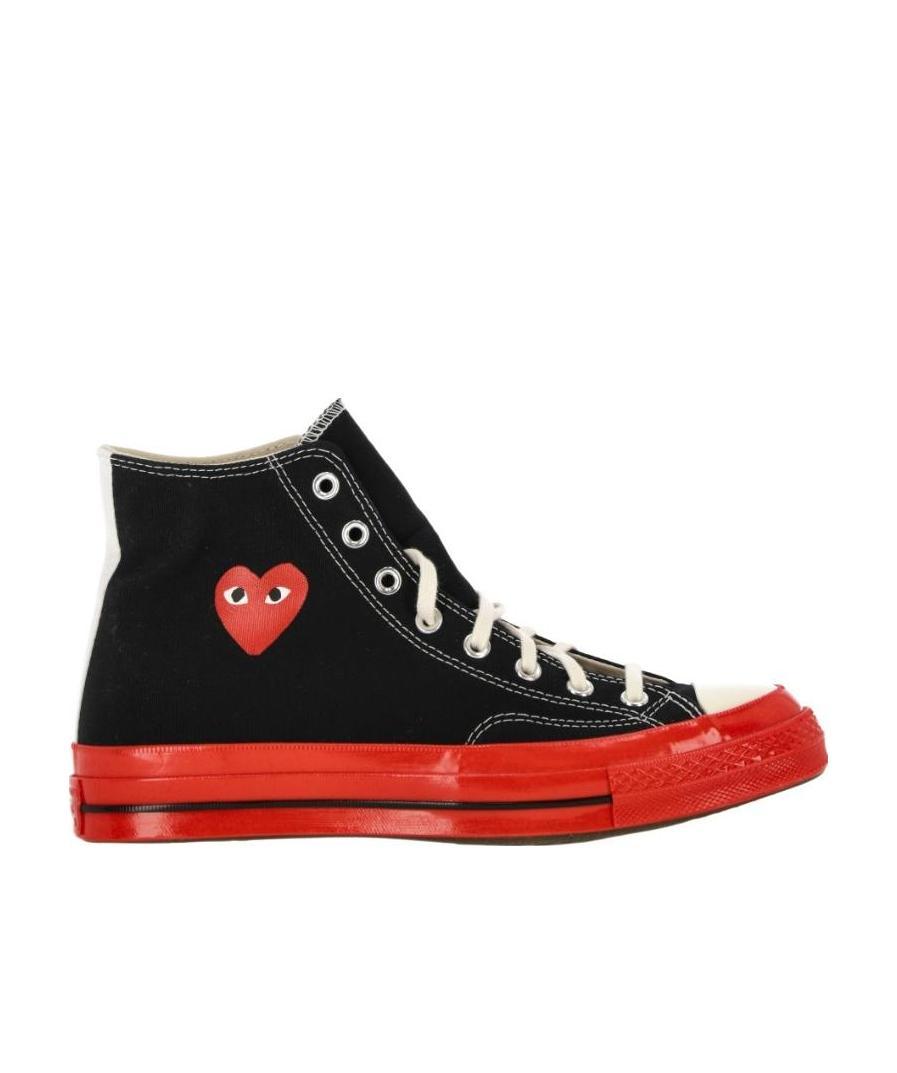 Comme Des Garçons Play Black & Red Converse Edition Chuck 70 Sneakers In Multicolor