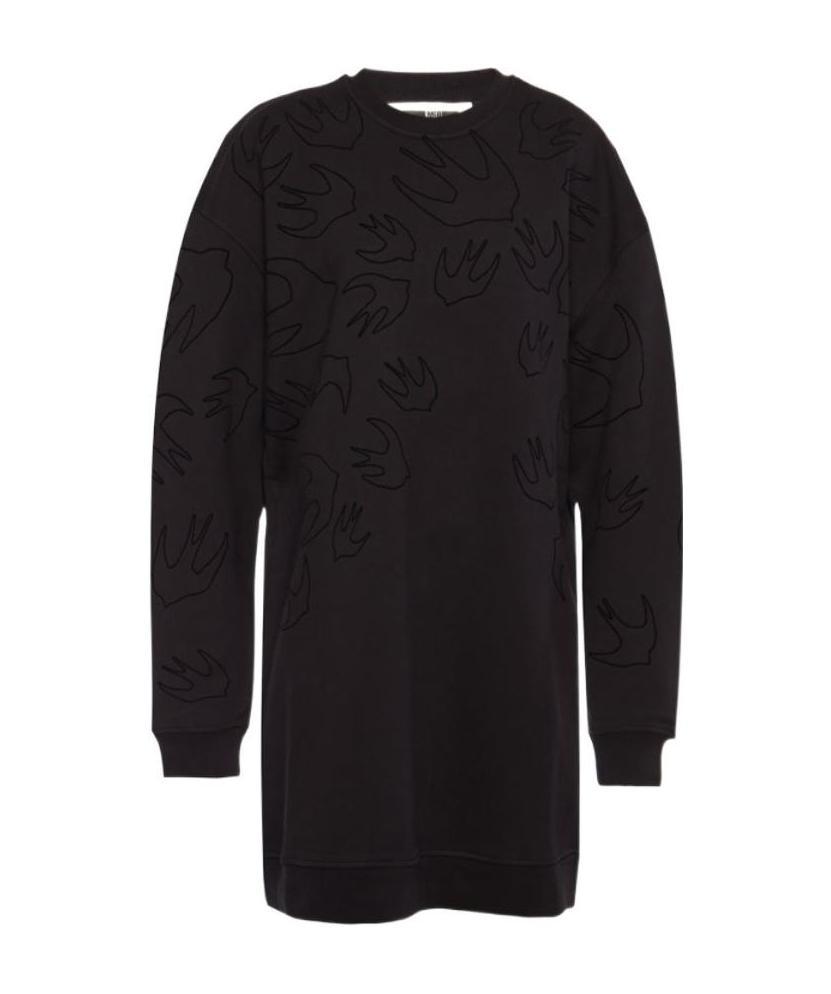 Mcq By Alexander Mcqueen Pattern Dress In Black