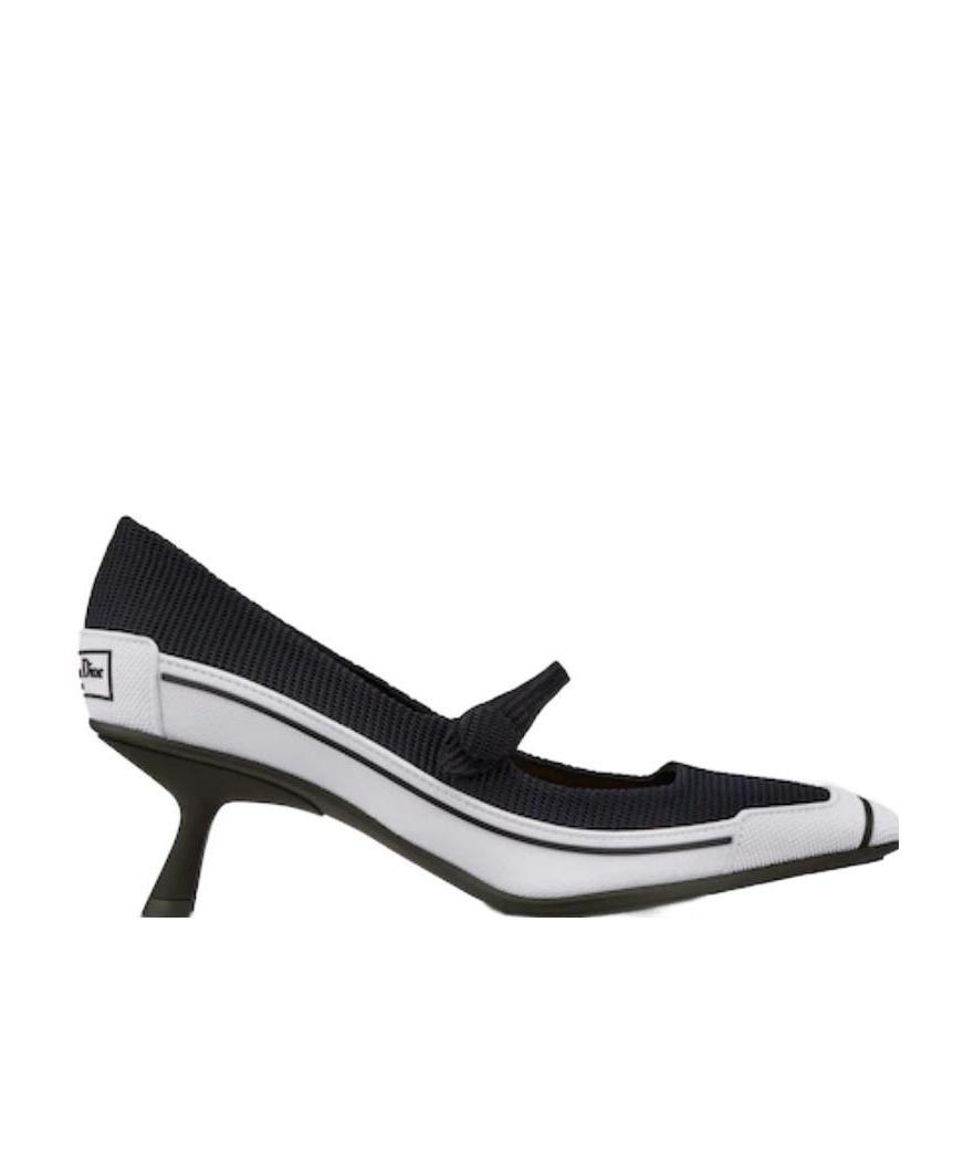 Dior D-motion Matching Square-headed High Heels In Black