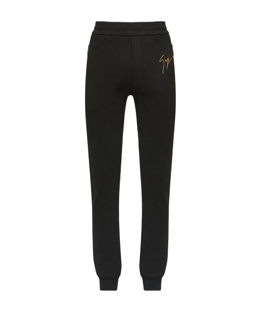 Giuseppe Zanotti Logo Embroidery Sports Pants In Black