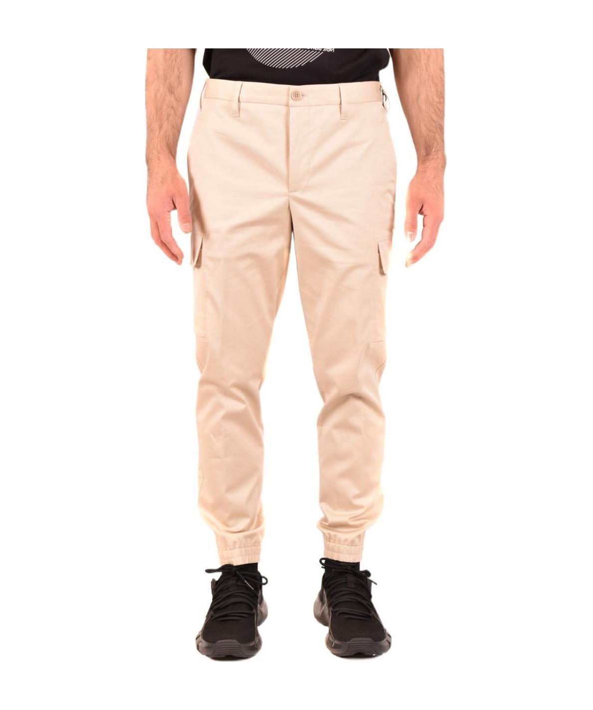 Neil Barrett Sky Blue Relaxed Fit Trousers In Nude