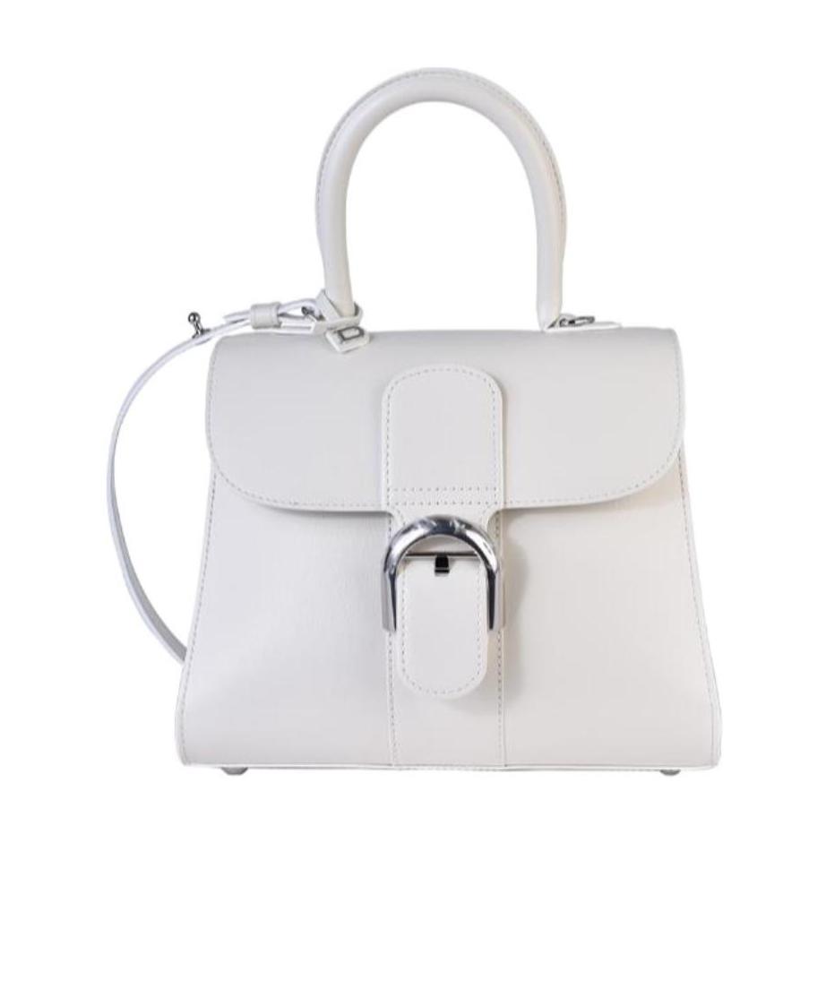 Delvaux Brilliant Pm Clamshell Shoulder Bag In White