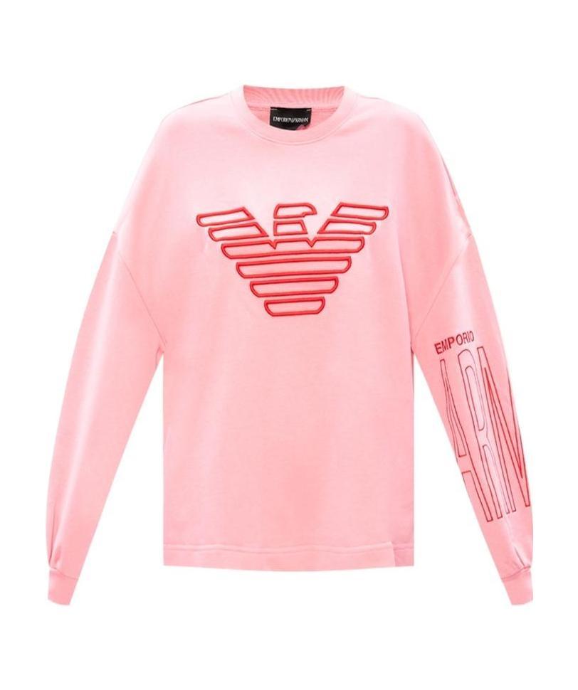 EMPORIO ARMANI LOGO PRINTED SWEATER