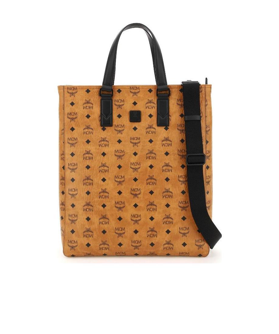 Mcm Medium Klassik Tote Bag In Brown