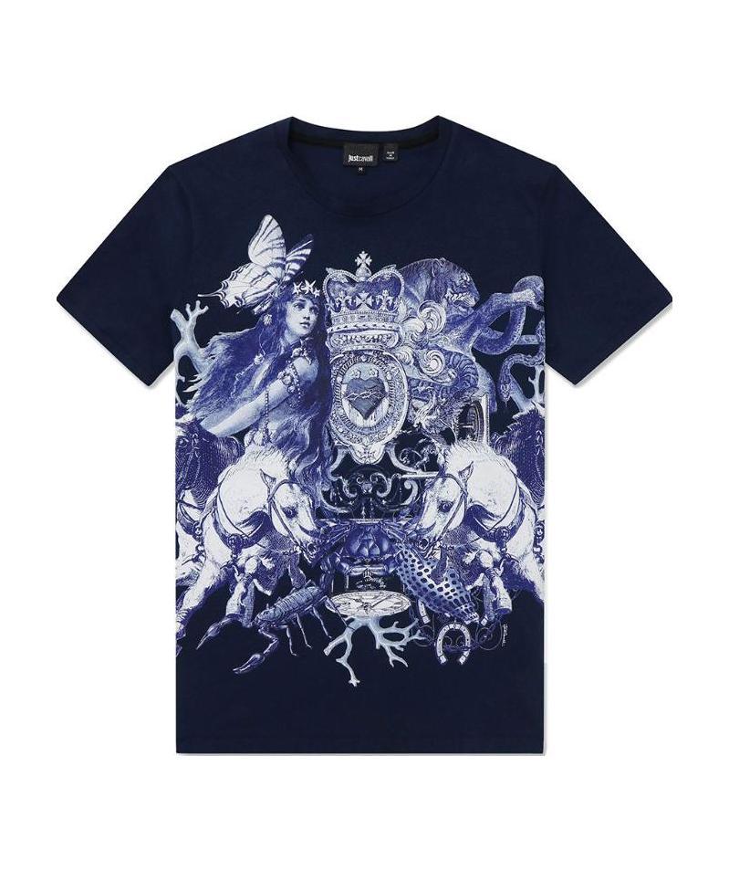 Just Cavalli Item O-neck Short-sleeved T-shirt In Black