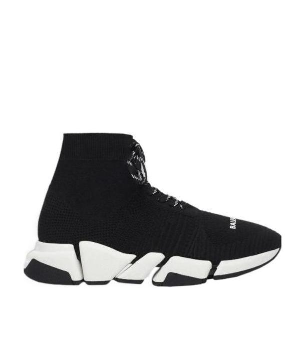 Balenciaga Speed 2.0 Lace-up Knit Sneakers- Delivery In 3-4 Weeks In Black