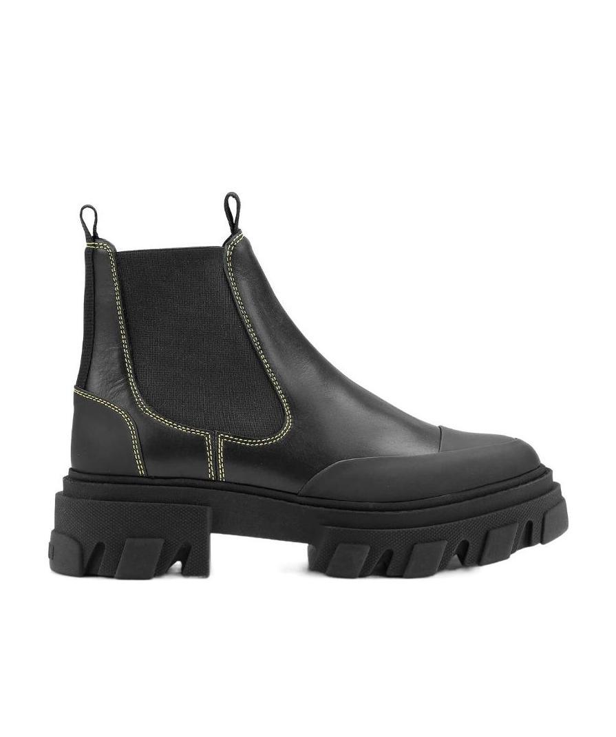 Shop Ganni Chelsea Boots In Black