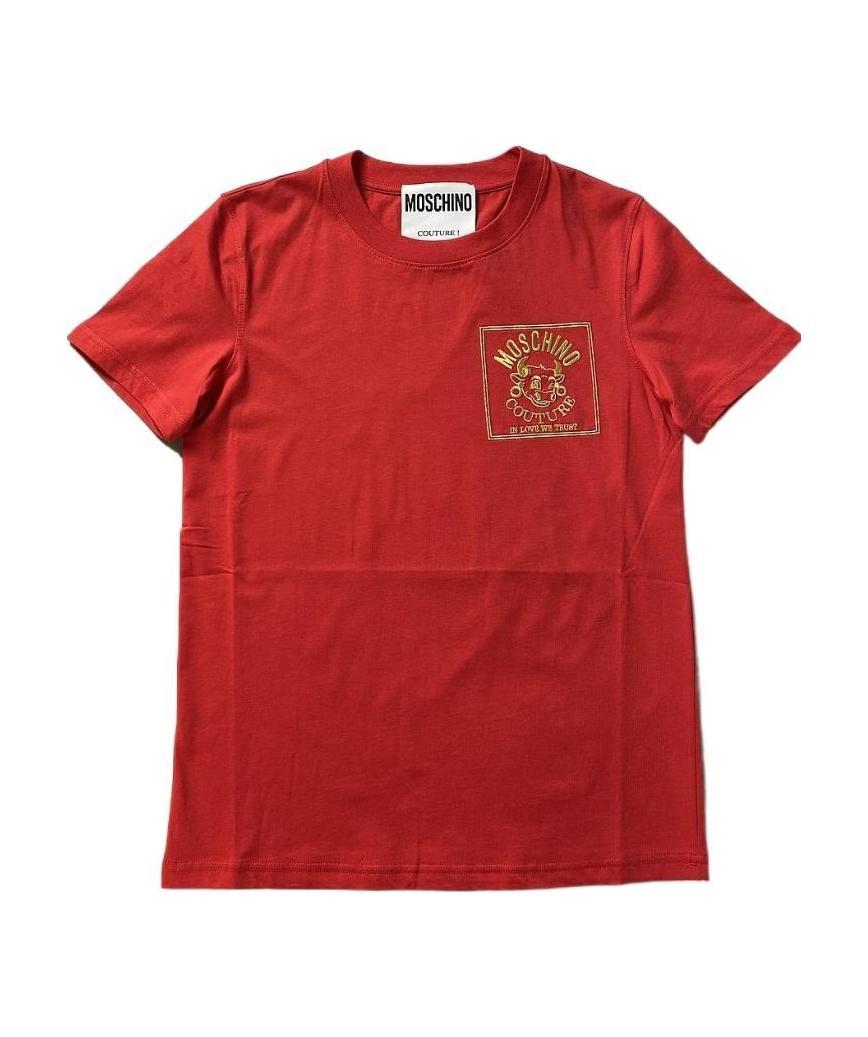Moschino Printed T-shirt In Red