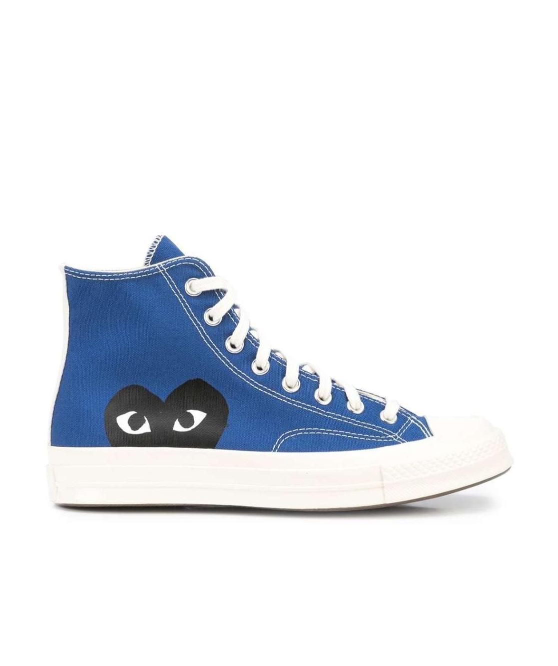 Shop Comme Des Garçons Play X Converse Chuck Taylor '70 High-top Sneakers In Blue