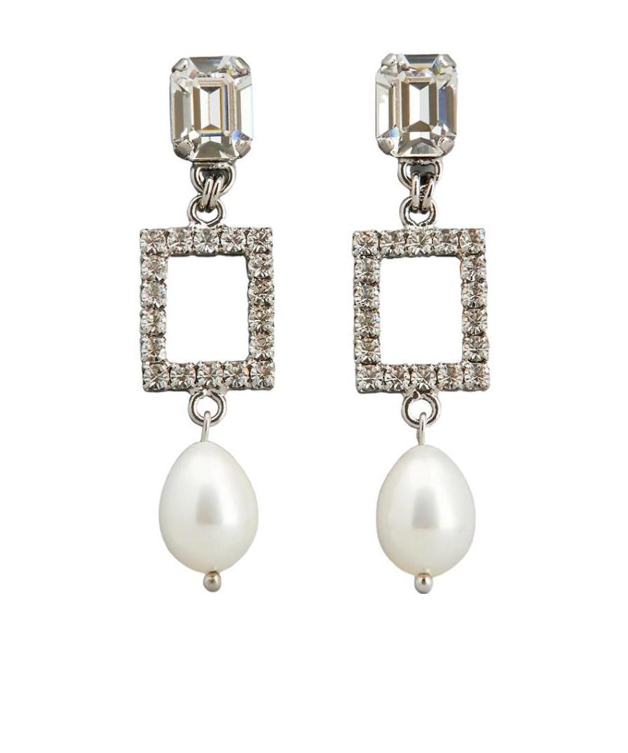 Roger Vivier Buckle A Pair Of Pearl Earrings In White
