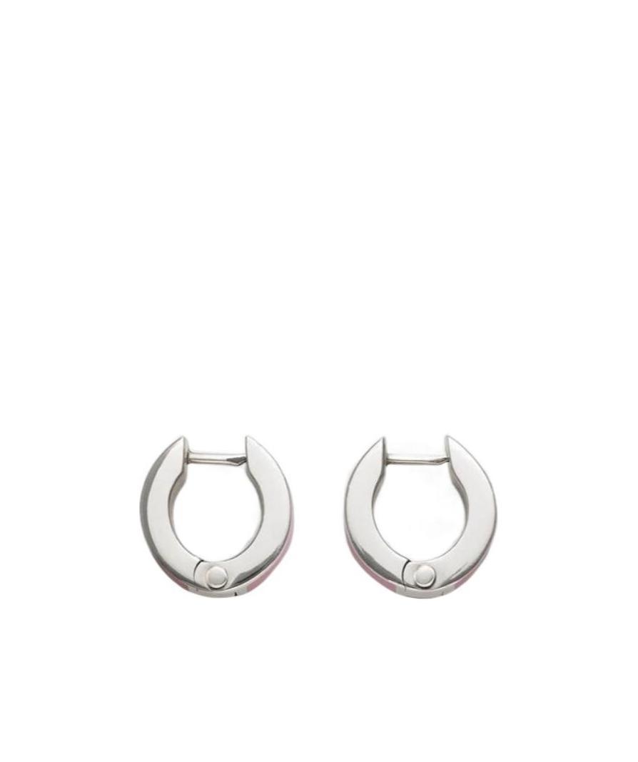 Bottega Veneta Ring Earrings In White