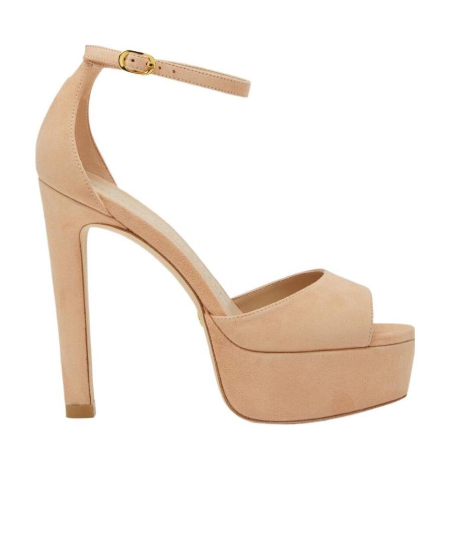Stuart Weitzman Disco Platform Sandal In Nude