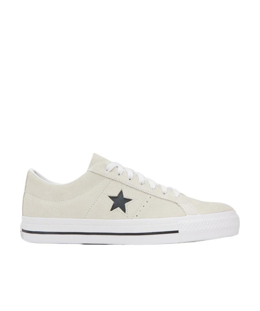 Converse Beige One Star Pro Sneakers In White