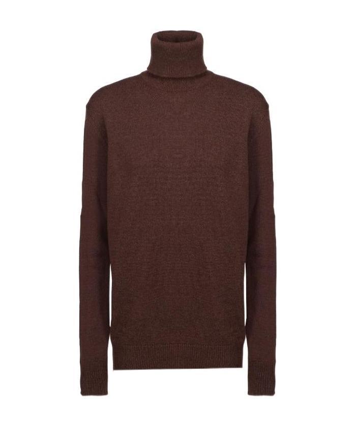 Dolce & Gabbana Drop-shoulder Roll-neck Jumper In Red