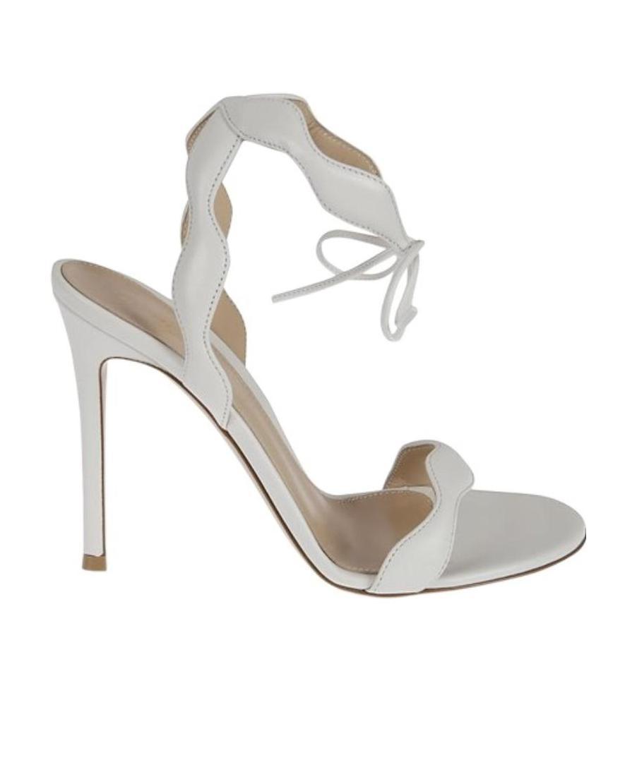 Shop Gianvito Rossi Open-toed Heels In White