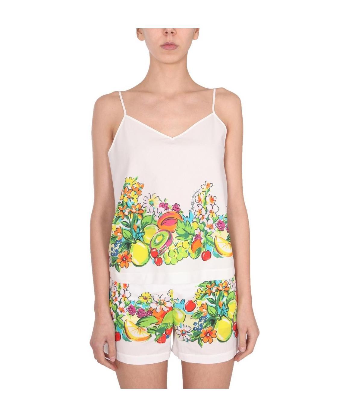 Moschino Boutique Fresh Fruits Camisole In Multicolor