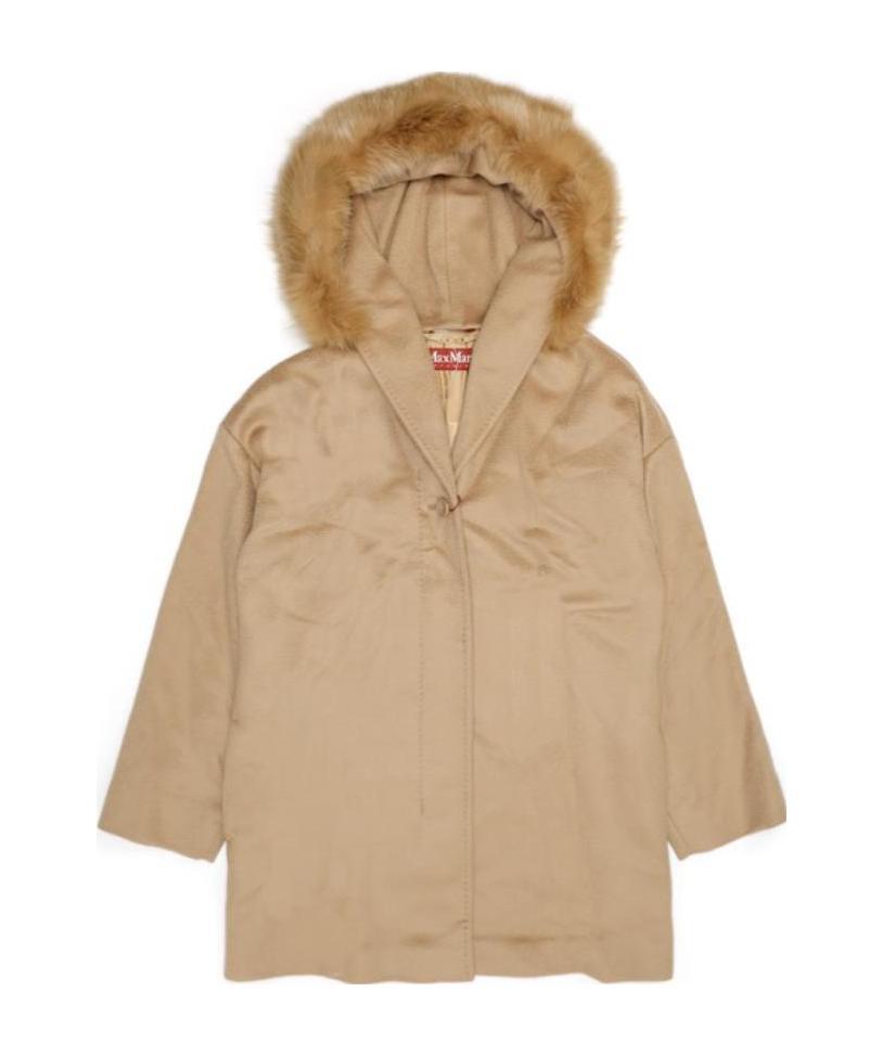 MAX MARA WOOLLY COLLAR HOODED COAT
