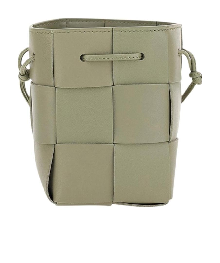 Bottega Veneta Mini Cassette Cross-body Bucket Bag In Brown