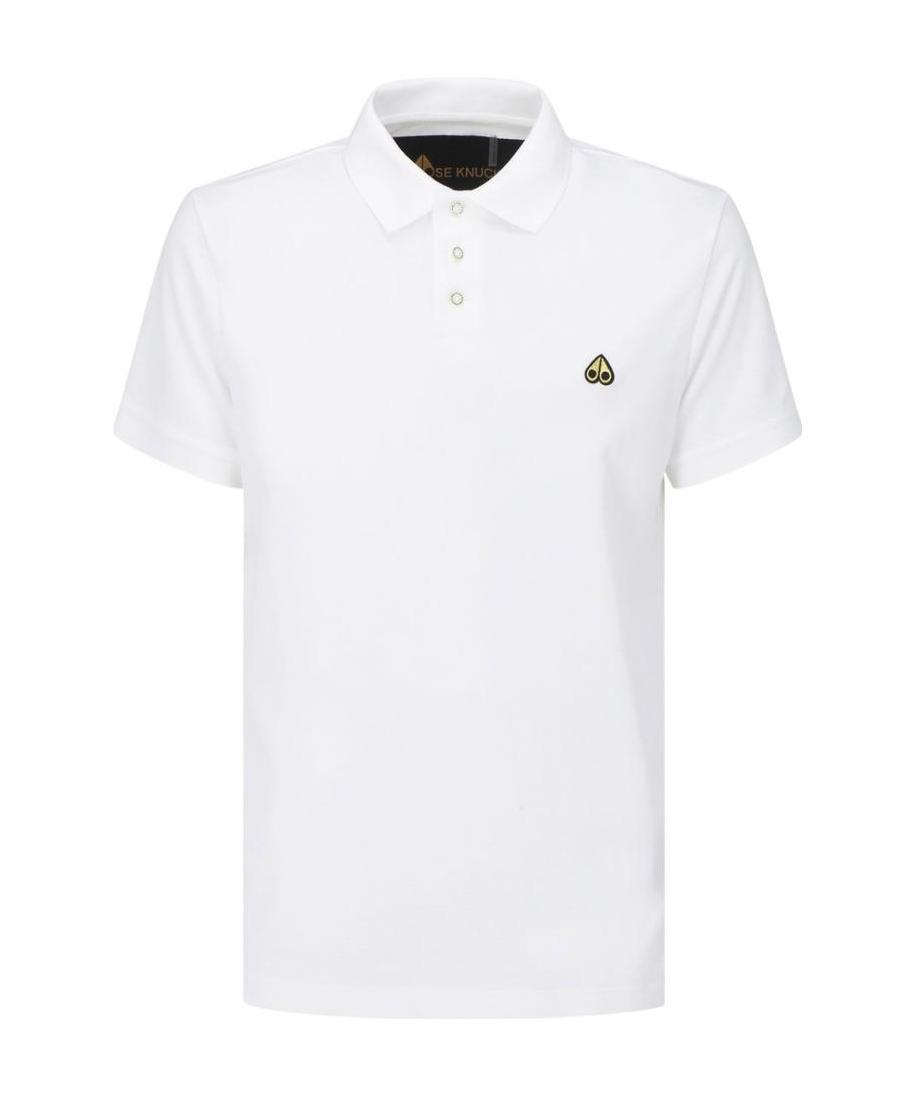 MOOSE KNUCKLES MOOSE KNUCKLES PIQUE LOGO EMBROIDERED POLO SHIRT