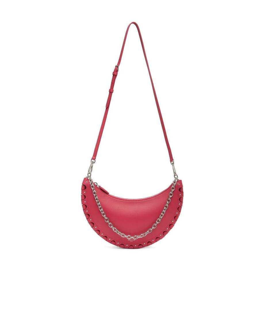 Alaïa Zipper Opening And Closing Shoulder Bag In Red