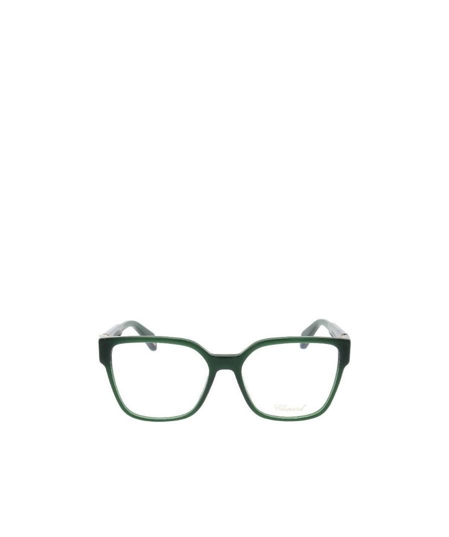 Chopard Eyewear Square Frame Glasses In Green