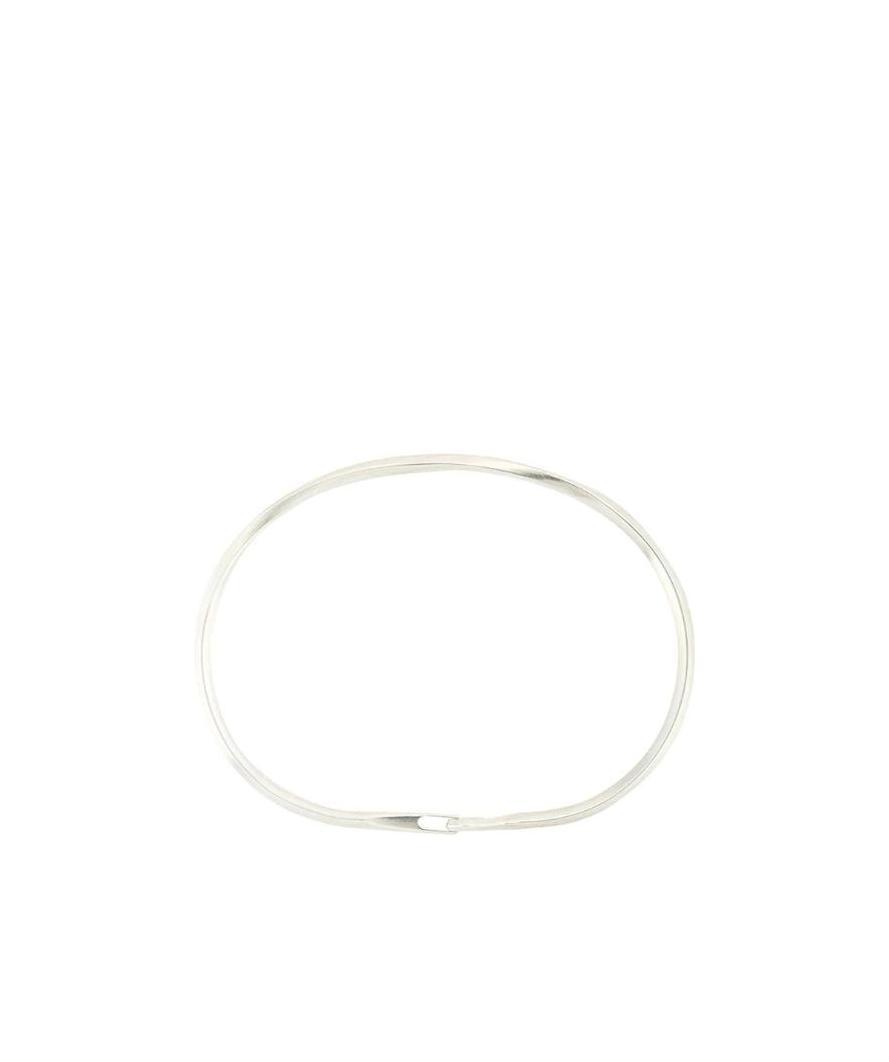 Werkstatt:münchen Thin Hook Bracelet In White