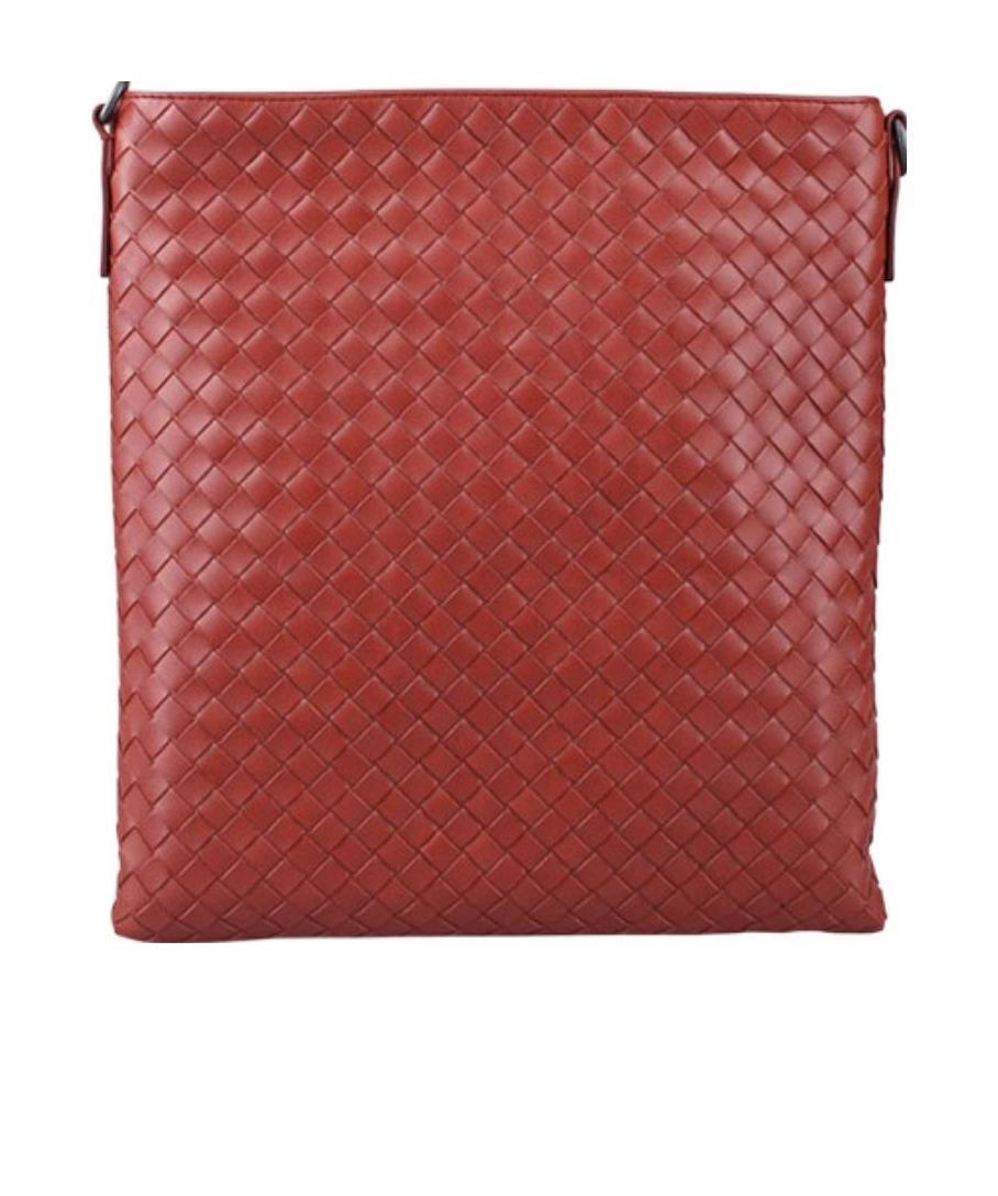 Bottega Veneta Small Intrecciato Woven Satchel In Red