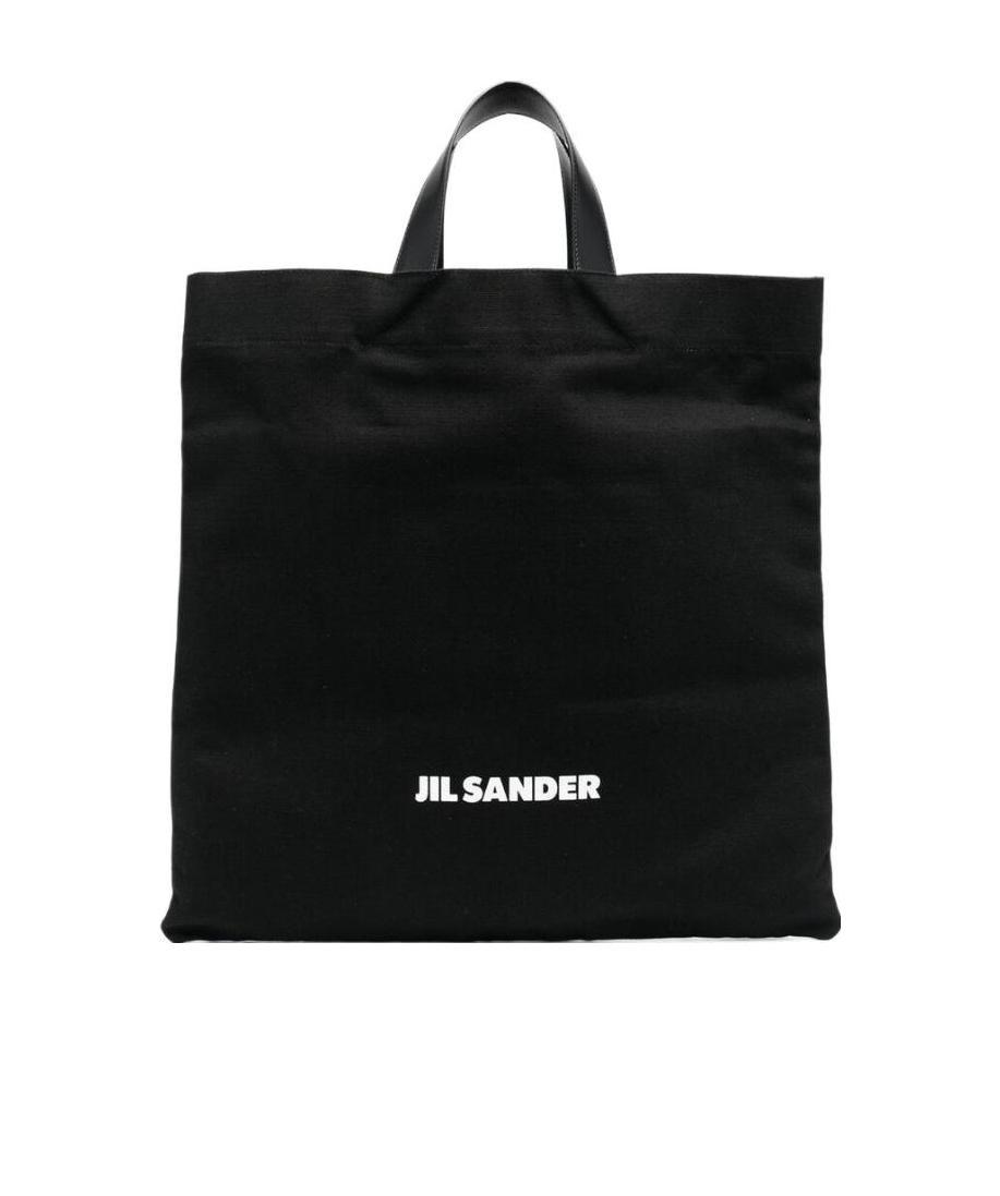 Jil Sander Logo-print Tote Bag In Black