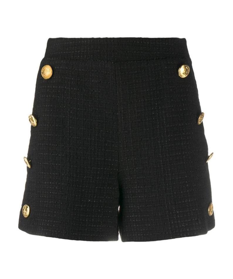 Moschino High Waist Shorts In Black