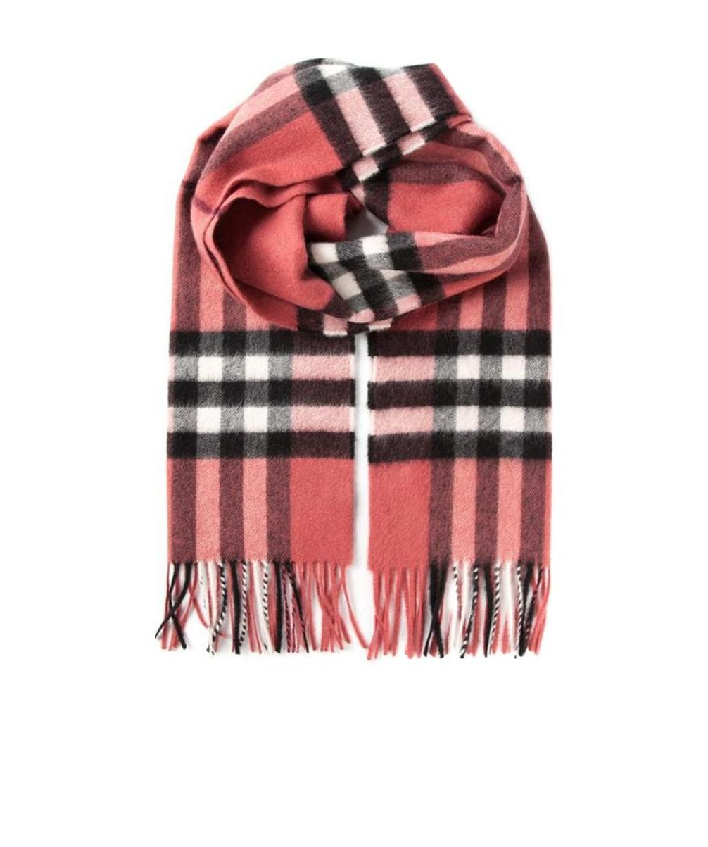 BURBERRY PLAID DETAIL SCARF