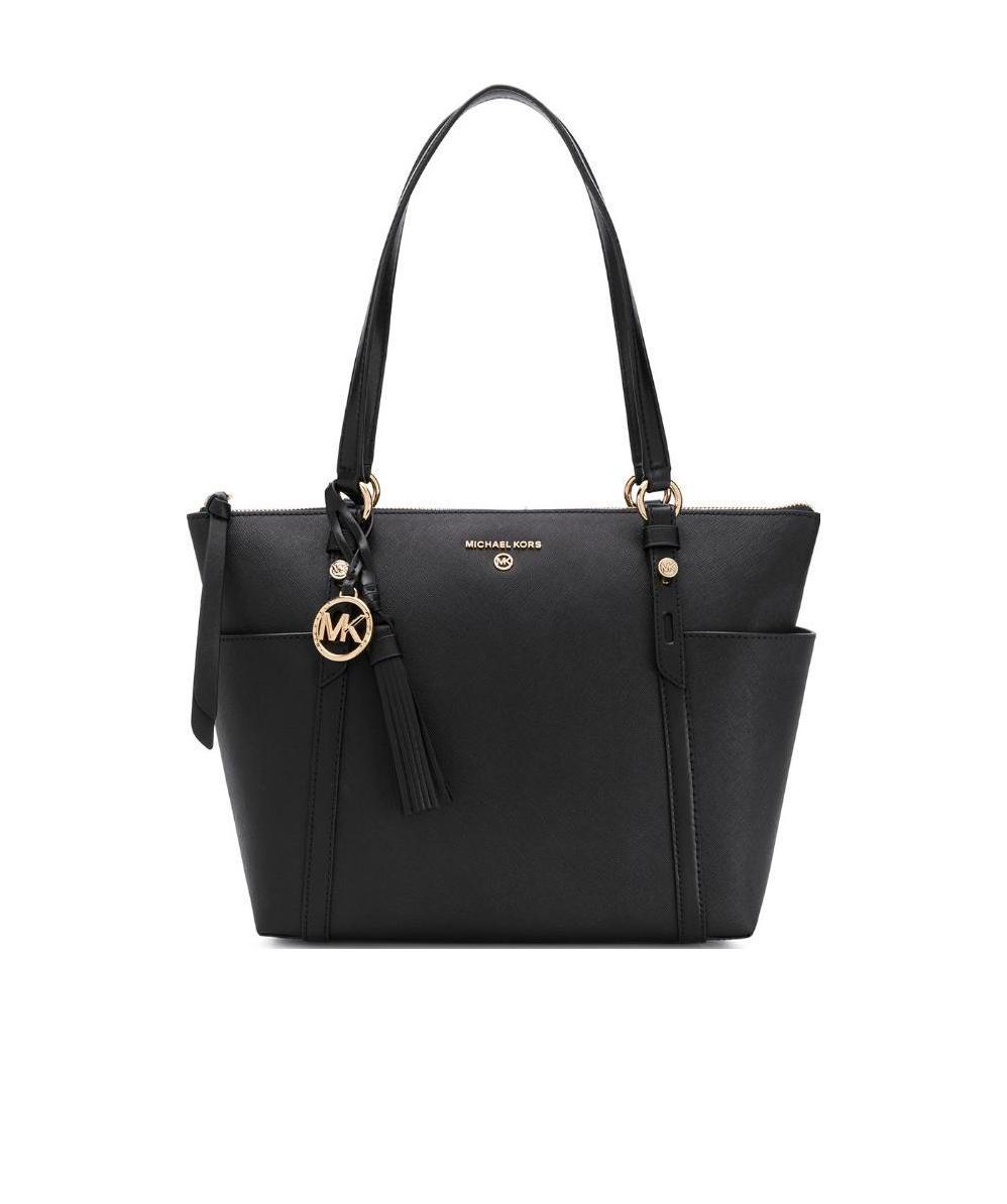 Michael Kors Nomad Top-zip Tote Bag In Black