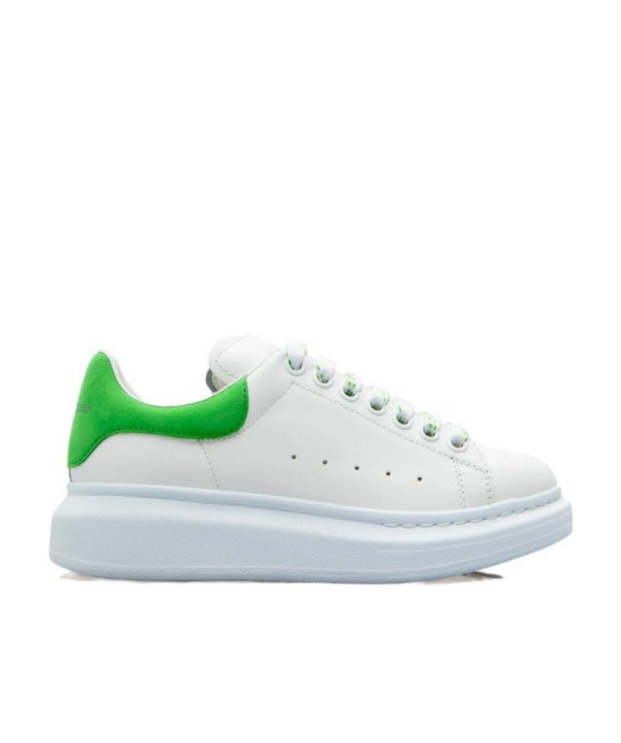 Alexander Mcqueen Oversized Leather Sneakers In White