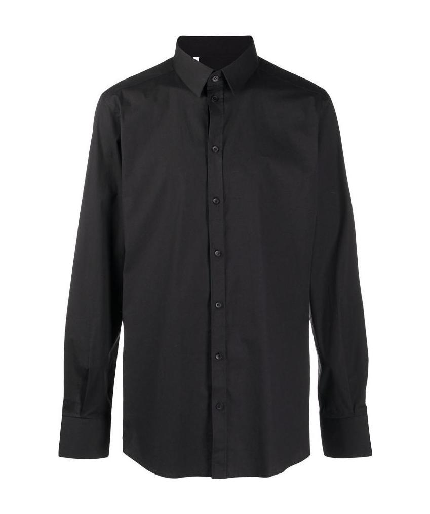 Dolce & Gabbana Classic Plain Shirt In Black
