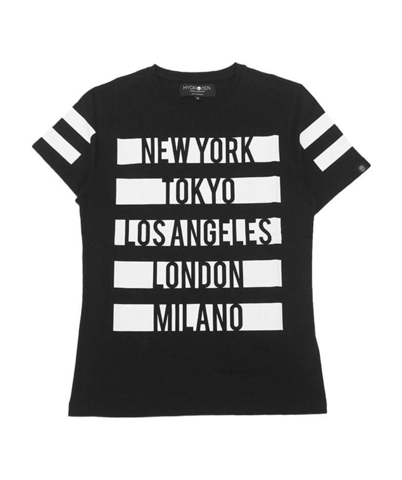 Hydrogen Logo T-shirt In Black