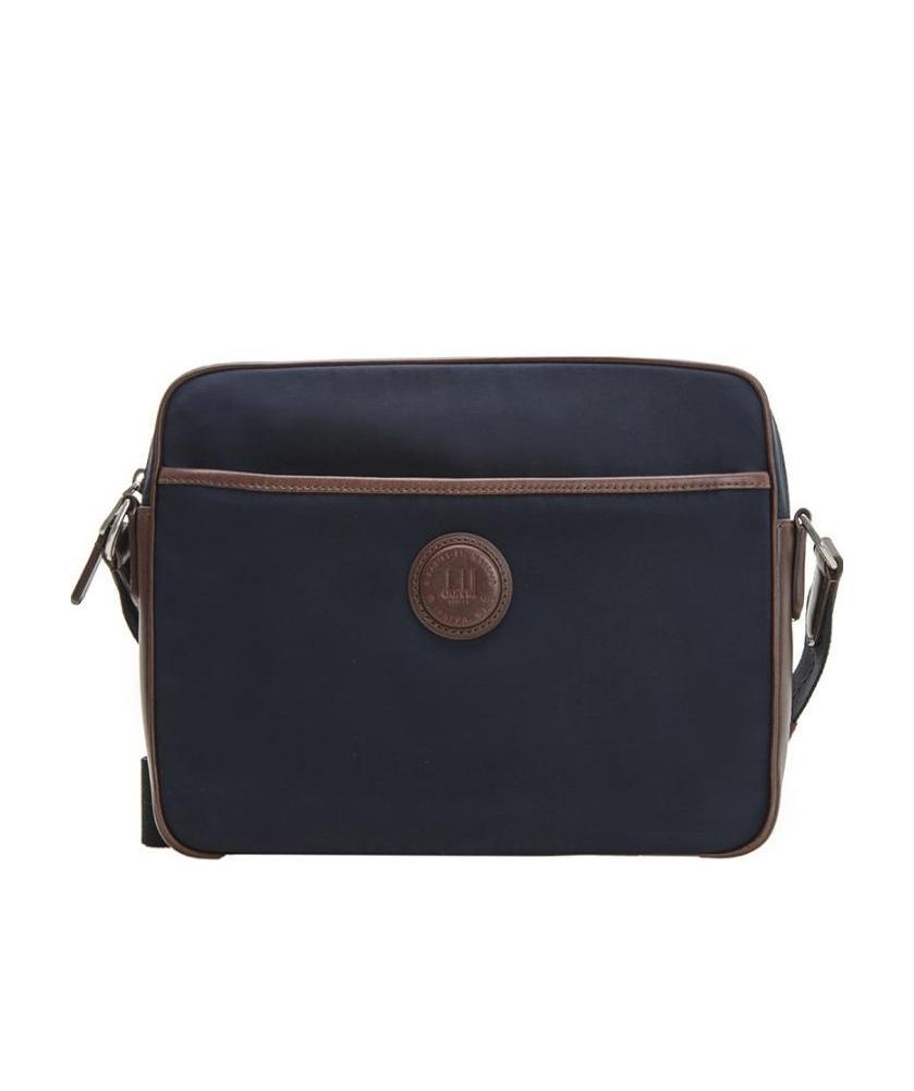 DUNHILL NAVY BLUE BADGE SINGLE SHOULDER BAG 