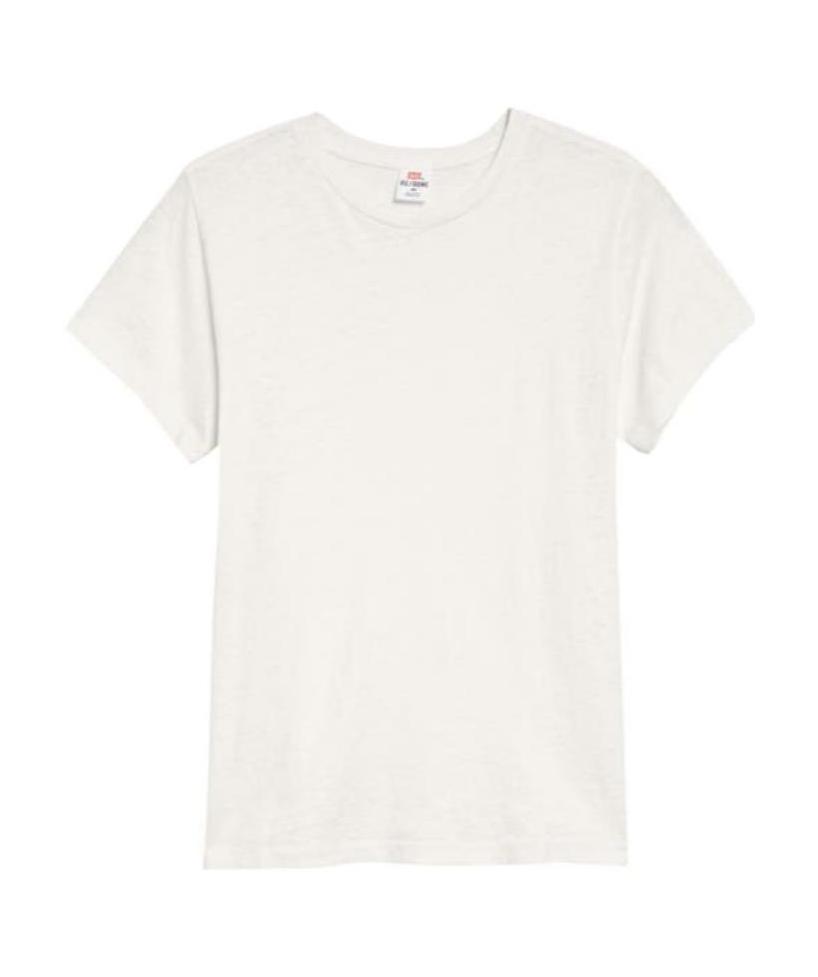 Re/done Boy Tee In White